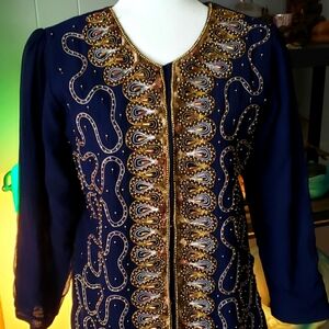 Ladies beautifully beaded shirtcoat